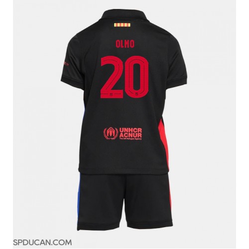 Dječji Nogometni Dres Barcelona Dani Olmo #20 Gostujuci 2024-25 Kratak Rukav (+ Kratke hlače)